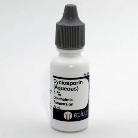 Epicur Compounded Cyclosporin Aqueous 1% Suspension 10mL Dropper Bottle for Dogs and Cats