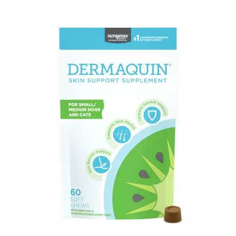 Dermaquin - Small and Medium Dogs and Cats, 60 Soft Chews