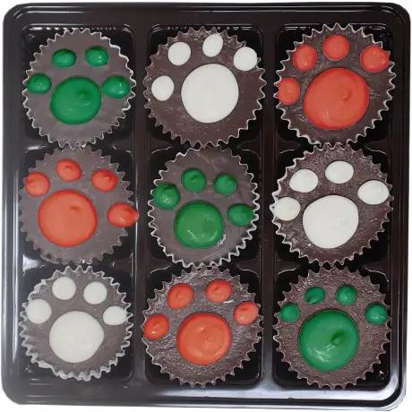 Woofables Gourmet Dog Treat Box - Christmas Truffles, Set of 9