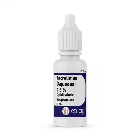 Tacrolimus Compounded Ophthalmic for Dogs - 0.5% Aqueous Suspension, 10mL Bottle