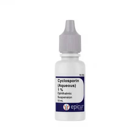 Cyclosporin Compounded Ophthalmic for Dogs and Cats - 1% Aqueous Suspension, 10mL Bottle