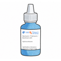 Neomycin / Polymyxin / Bacitracin with Hydrocortisone Ophthalmic (Generic) Ointment, 3.5gm Tube