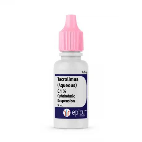 Tacrolimus Compounded Ophthalmic for Dogs - 0.1% Aqueous Suspension, 10mL Bottle