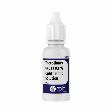 Tacrolimus Compounded Ophthalmic for Dogs - 0.1% MCT Solution, 10 mL Bottle