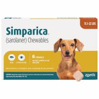 Simparica 11.1 - 22 lbs, 6 Month Supply