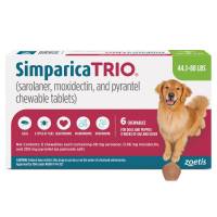 Simparica Trio for Dogs 44.1-88 lbs, 6 Chewables
