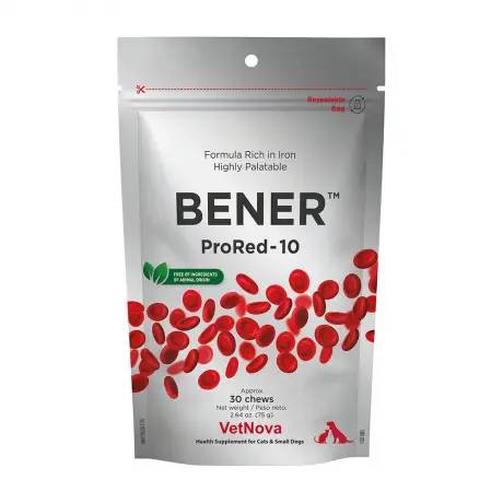BENER ProRed 10 Intensive Recovery for Small Dogs and Cats, 30 Vegan Soft Chews (71g)