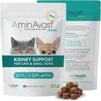 AminAvast for Dogs and Cats Under 20 lbs, 60 Soft Chews (300mg each)