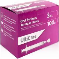 Ulticare Oral Syringes 3mL, Box of 100