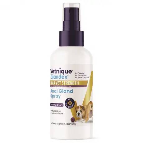 Glandex Max Vet Strength Anal Gland Health Spray for Dogs and Cats 