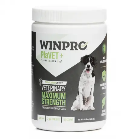 WINPRO PlaVET+ Hip and Joint Relief for Senior Dogs - 60 Chewables