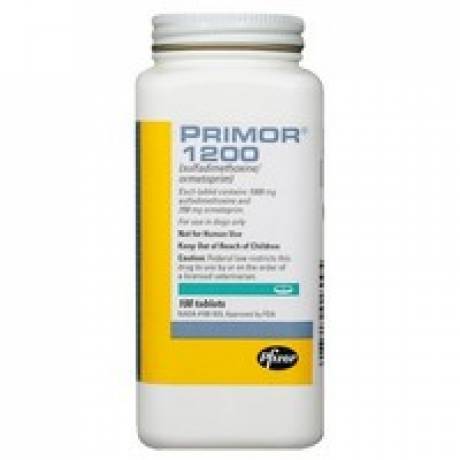 Primor (sulfadimethoxine/ormetoprim) Tablets are an oral antibiotic for use in Dogs.