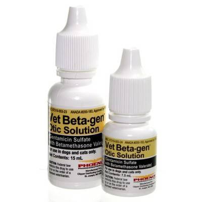 Vet Beta Gen Otic Solution Antibiotic Anti Inflammatory For Ears