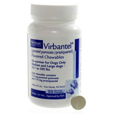 Virbantel Chewable Dewormer for Dogs Only VetRxDirect