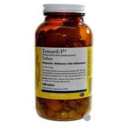 Temaril-P (trimeprazine with prednisoLONE); ?>