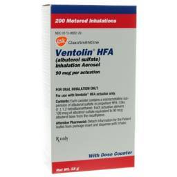 Ventolin HFA (albuterol sulfate); ?>