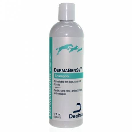DermaBenSs Soapless Shampoo for dogs and cats is a gentle, pH balanced shampoo, containing Benzoyl Peroxide, sulfur, and salicylic acid.