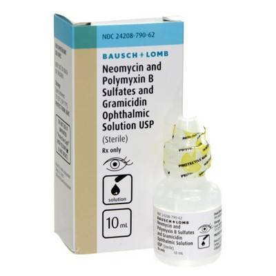 Antibiotic steroid combination eye drops