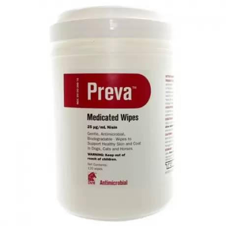 Preva Medicated Wipes for Dogs and Cats