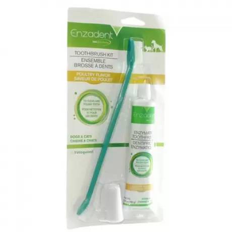 Enzadent Toothbrush Kit for Dogs and Cats