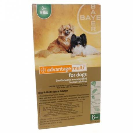 Advantage Multi for Dogs 3-9 lbs, 6 Doses