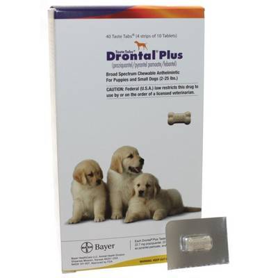 Drontal Plus for Dogs Dewormer Taste Tabs variation