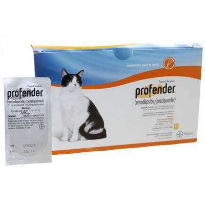 profender topical wormer for cats
