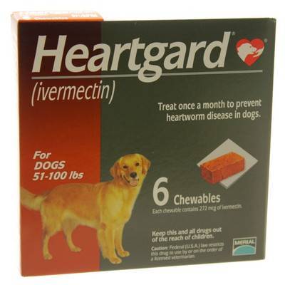 Heatgard Chewables For Dogs Heartworm Vetrxdirect Pharmacy Heartgard For Dogs 51 To 100lbs 6 Chewables