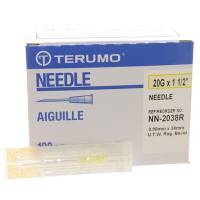 Terumo Needles 20 gauge, 1.5 inches, Thin Wall; ?>