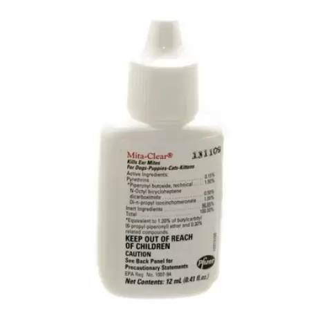 12mL Mita-Clear Ear Mite Lotion for Pets