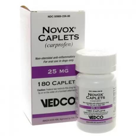 Vedco Novox Caplets 25mg 180 Count Bottle