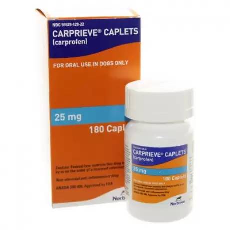 Norbrook Carprieve Caplets 25mg 180 Count Bottle