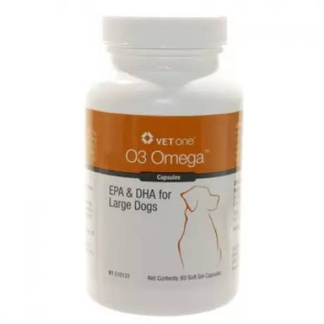 Vet One O3 Omega 60 Soft Gel Capsules for Large Dogs