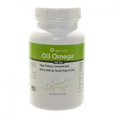 Vet One O3 Omega 60 Clip Tips for Small Dogs and Cats