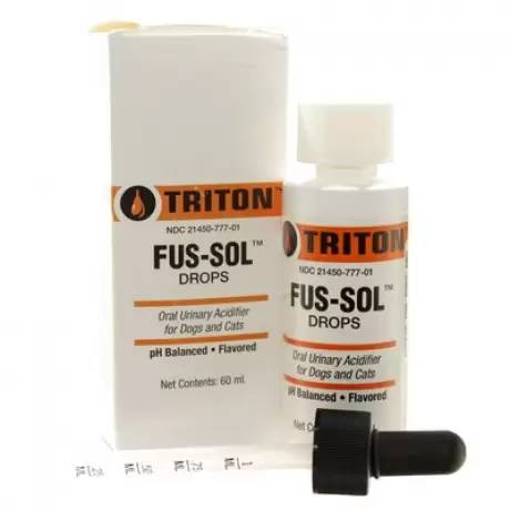 Triton Fus-Sol Drops Urine Acidifier 60mL Dropper Bottle
