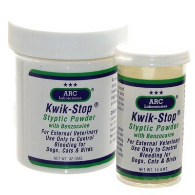 Kwik-Stop with Benzocaine for Dogs and Cats - Nail Bleeding