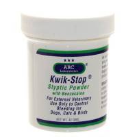 Kwik-Stop Styptic Powder w/ Benzocaine 42 Gram Tub; ?>
