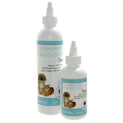 Chlorhexidine dilution for dogs deals