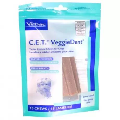 C.E.T. VeggieDent Chews for Dogs Extra Small 15ct