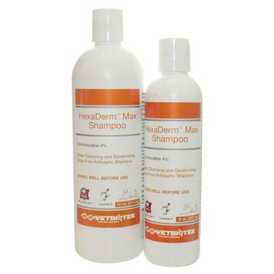 max chlorhexidine 4 shampoo for dogs