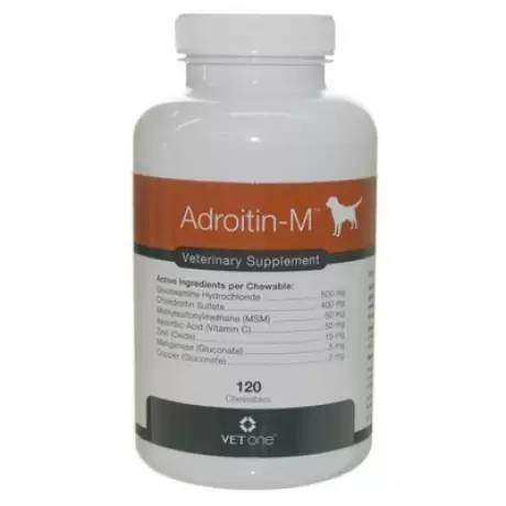 Adroitin-M for Dogs 120 Chewable Tablets