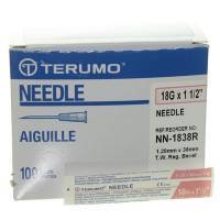 Terumo Needles 18 gauge, 1.5 inches, Thin Wall; ?>
