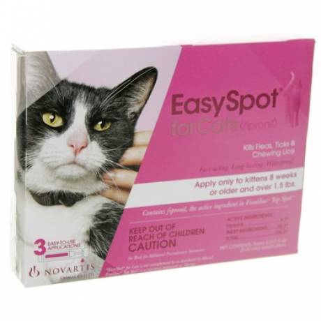 EasySpot for Cats Fipronil Kills Fleas and Ticks